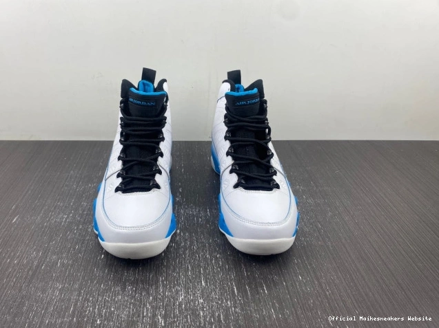 Official Maikesneakers 9 Powder Air Blue FQ8992-101 Jordan 0801